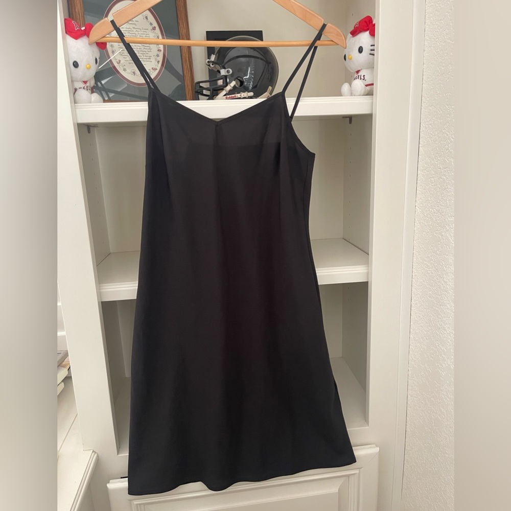 banana republic silk slip dress 2P